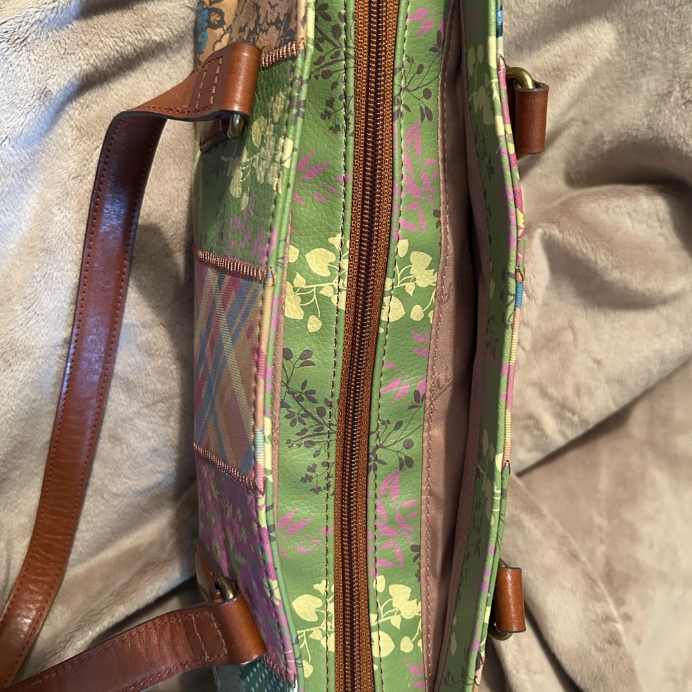 FOSSIL Patchwork Leather Handbag - Picture 3 of 6